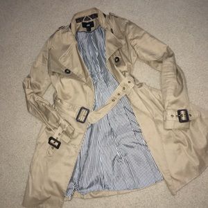 H&M Tan Trench Coat, Size 2!
